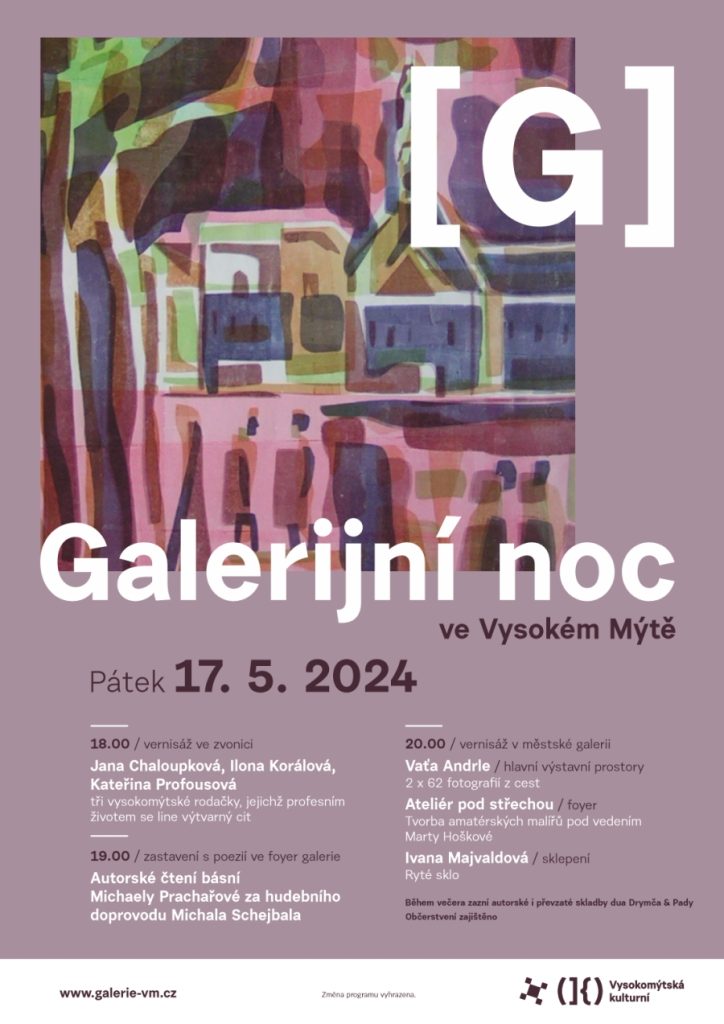 Galerijní noc zahájí čtyři výstavy