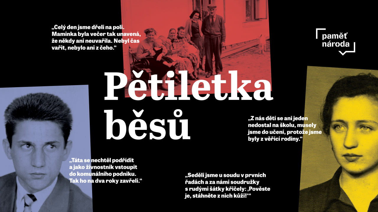 Panelová výstava příběhů pamětníků na náměstí