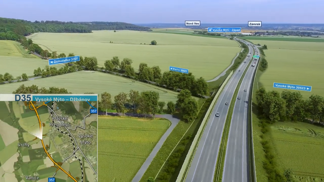 Informace o dopravním omezení na komunikacích směrem do Vraclavi a do Domoradic